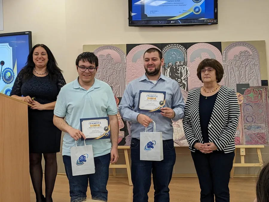 Second Place in Uni Ruse’s May “Innovative Website Contest”
